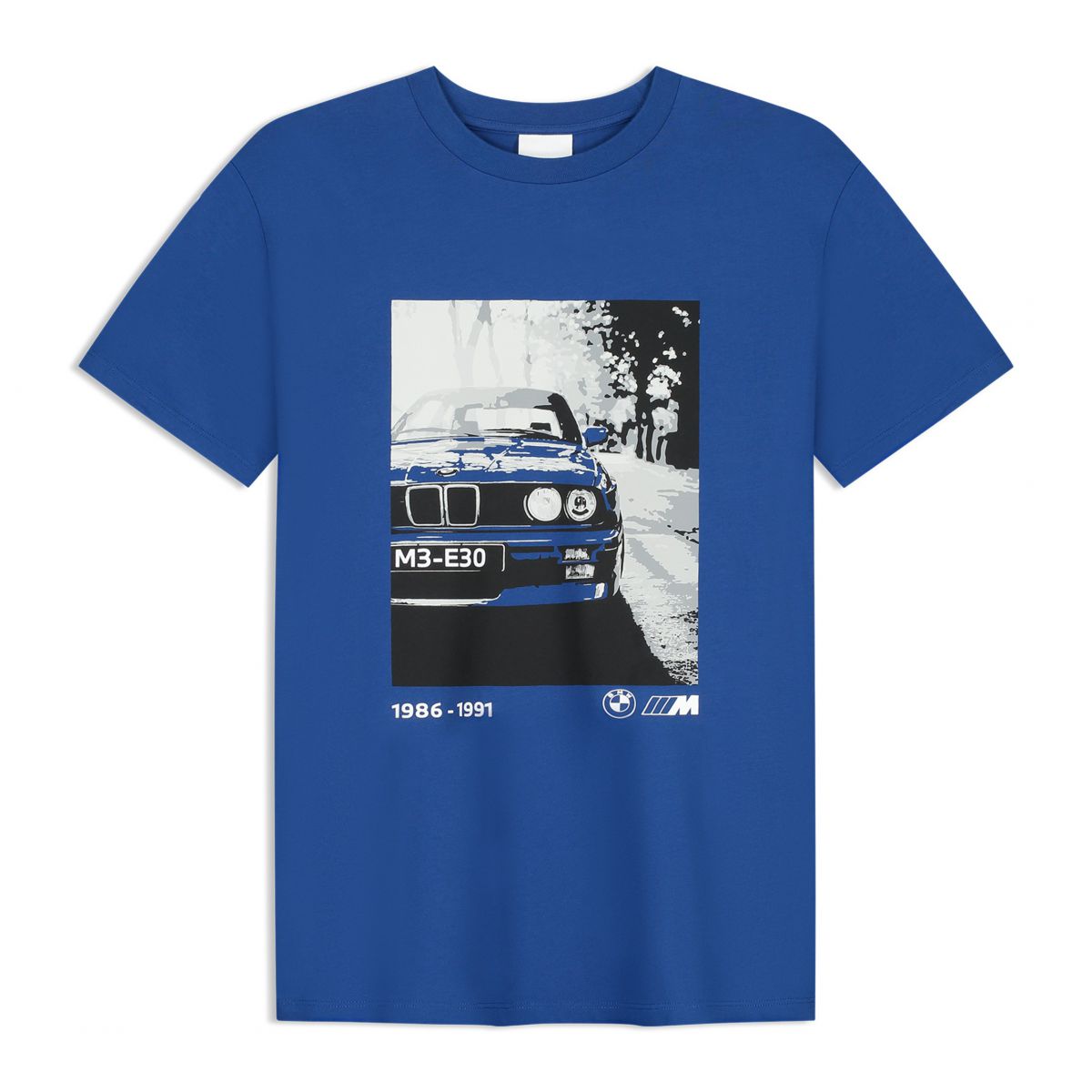 BMW E30印花T恤藍